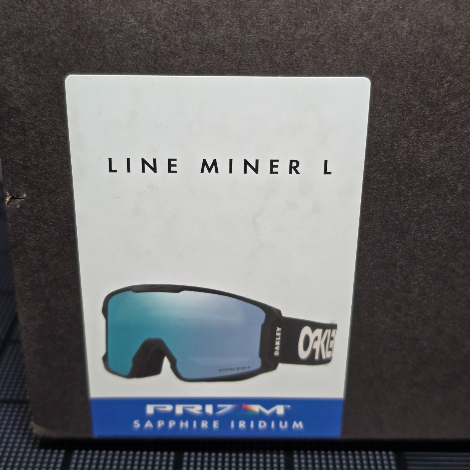Oakley Line Miner L  Snow Goggles Black Prizm Sapphire Iridium Snowboarding