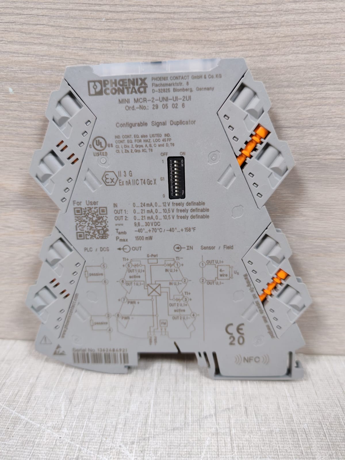 Phoenix Contact MINI MCR-2-UNI-UI-2UI Input Signal Conditioner 2905026-No Box