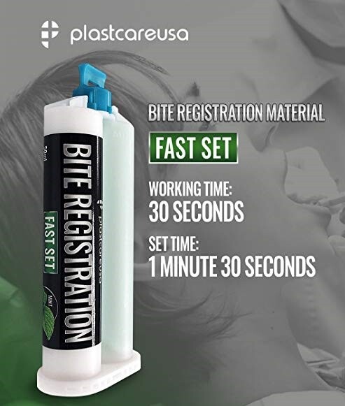 8 x Dental Bite Registration Material Fast Set 50ml Cartridges (Made in Germany)