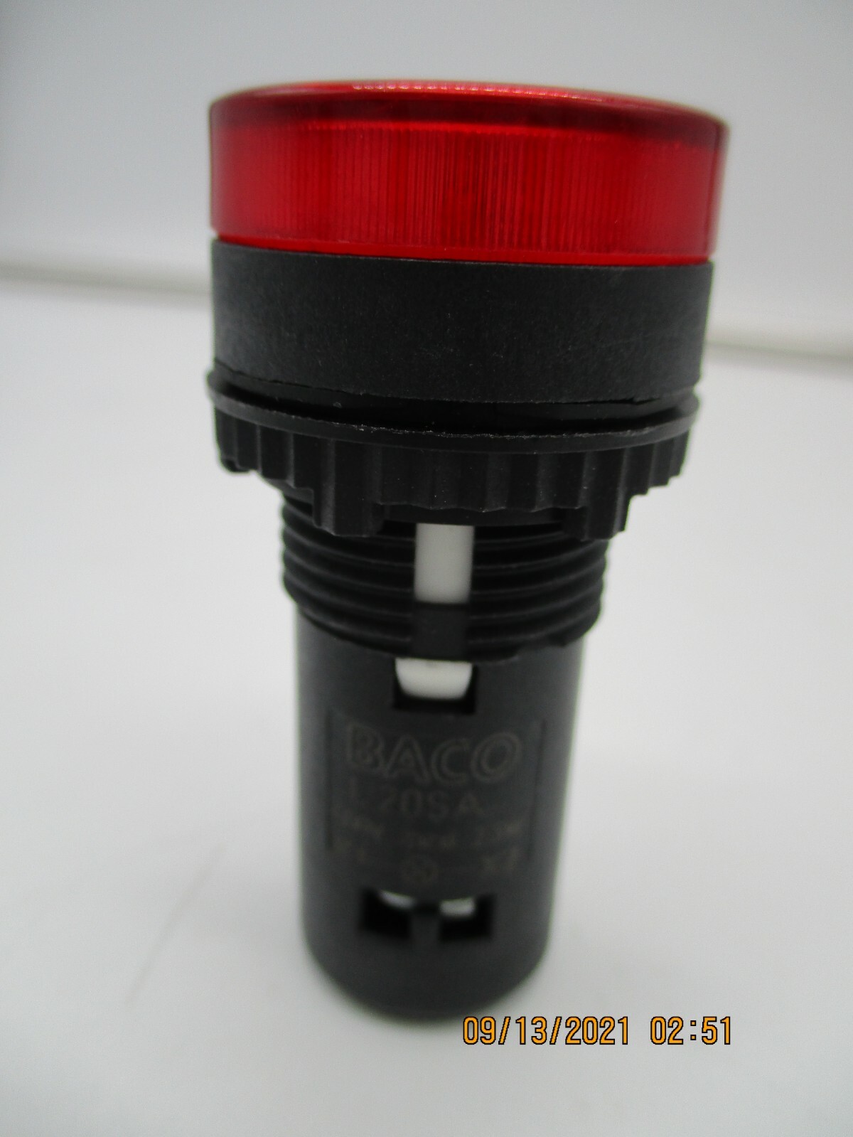 Baco L20SA (22mm, 120V, 2.6 w) New Red Indicator Light