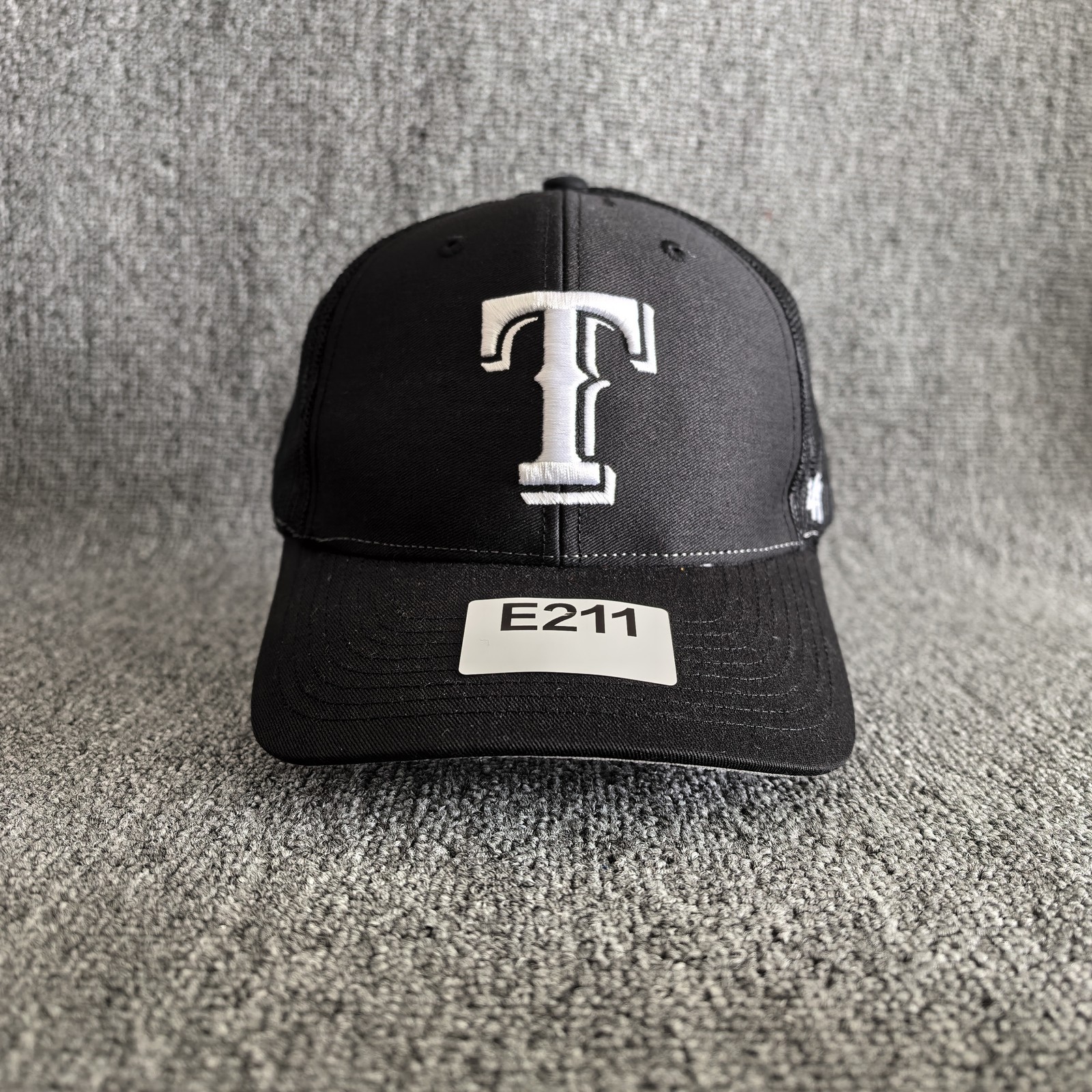 'YY Texas Rangers Black Trucker Snapback Hat MLB