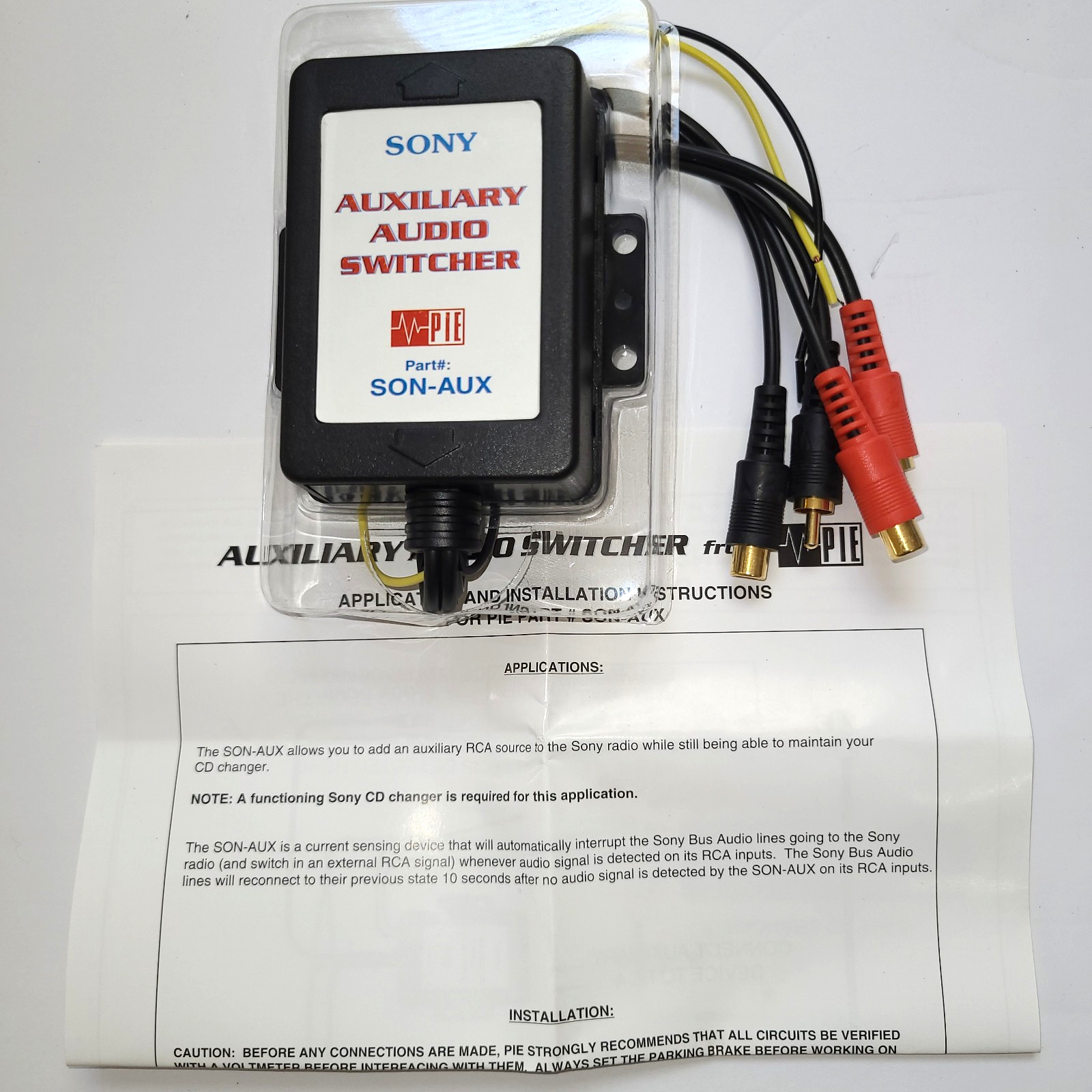 Precision Interface Electronics SONY Auxiliary Audio Switcher SON-AUX - NOS