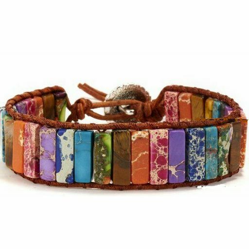 Colorful stone bracelet