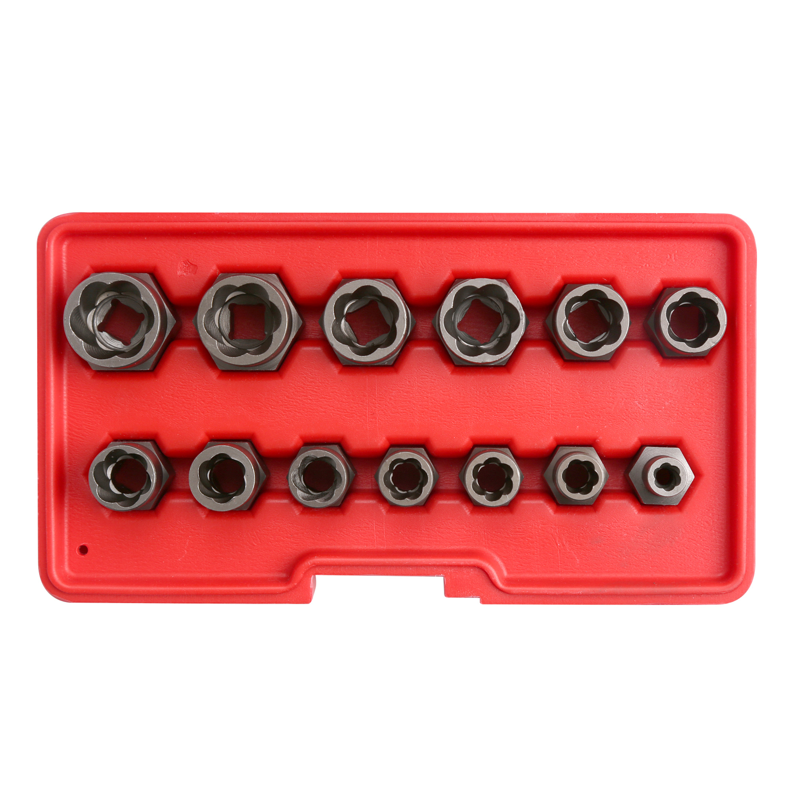 Bolt & Nut Extractor Set Damaged Rusted Socket Remover Use With 3/8 IN Wrench