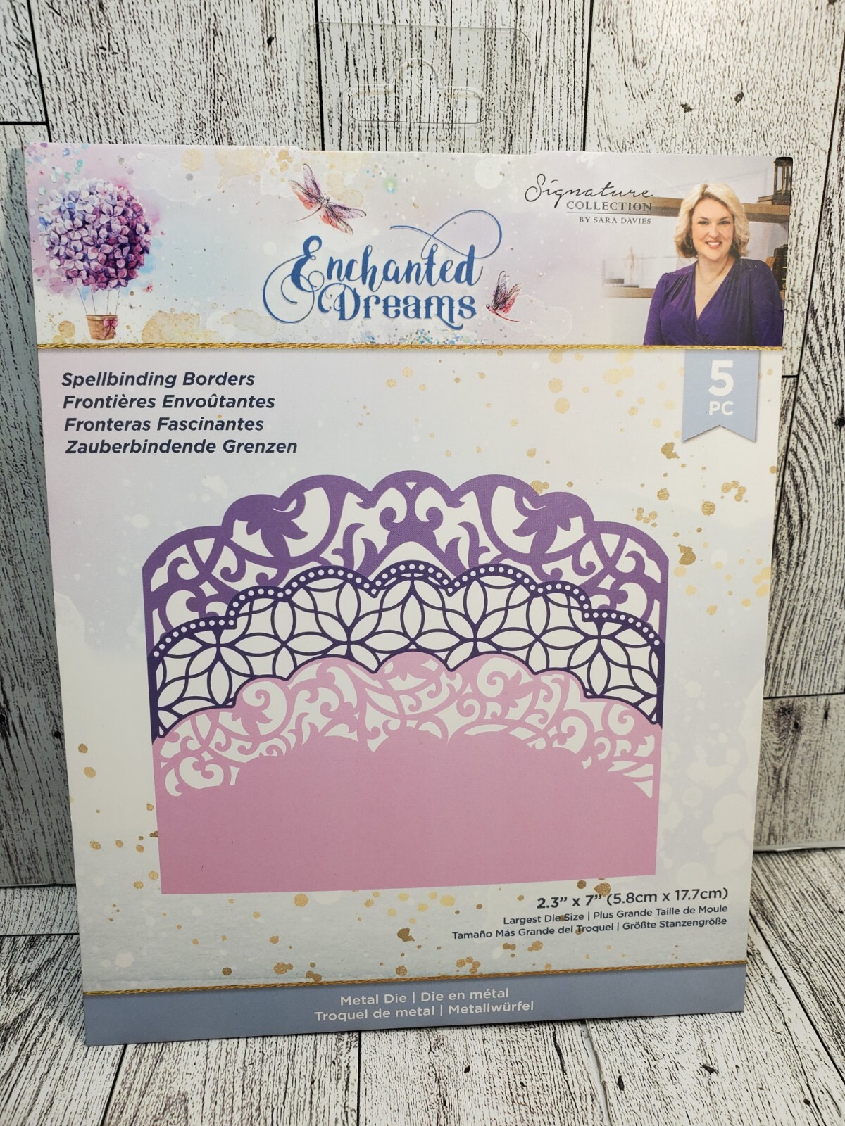 CS2 Crafters Companion Enchanted Dreams Spellbinding Borders 5pc die set New
