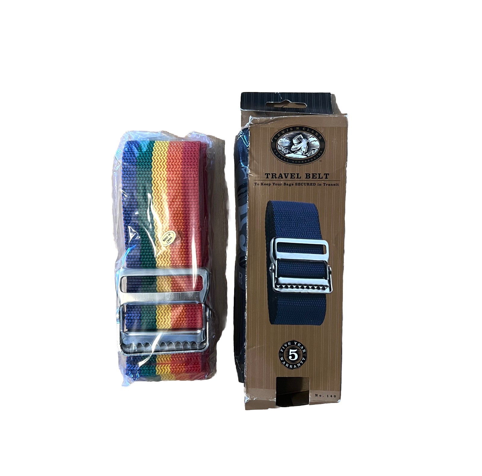 Lewis N Clark NEW Rainbow / Pride Travel Luggage Bag Belt Strap - 2”x76”