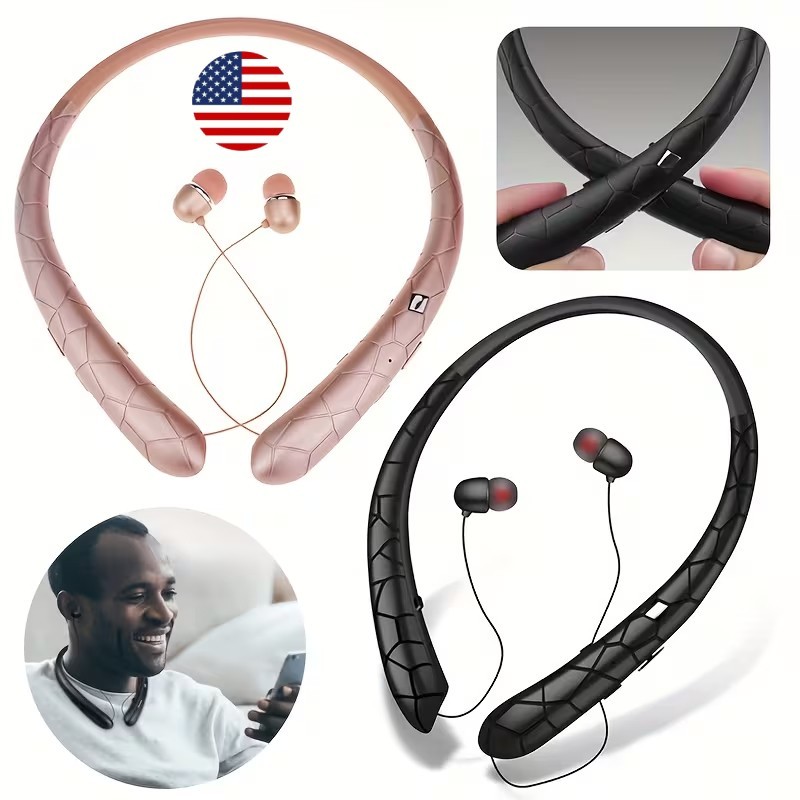 Wireless Bluetooth Neckband Headset Stereo Earbud Earphone for iPhone/Samsung/LG