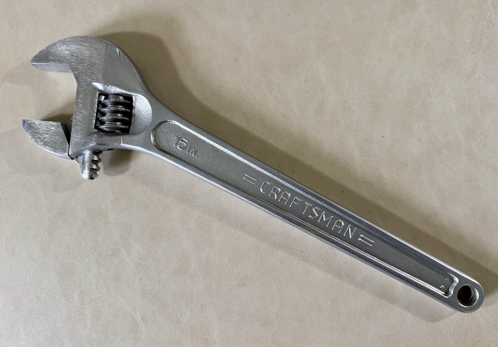 Craftsman 15 in / 380mm Adjustable Wrench 9_44662 Forged USA 15" 44662 Jaw 1.75"