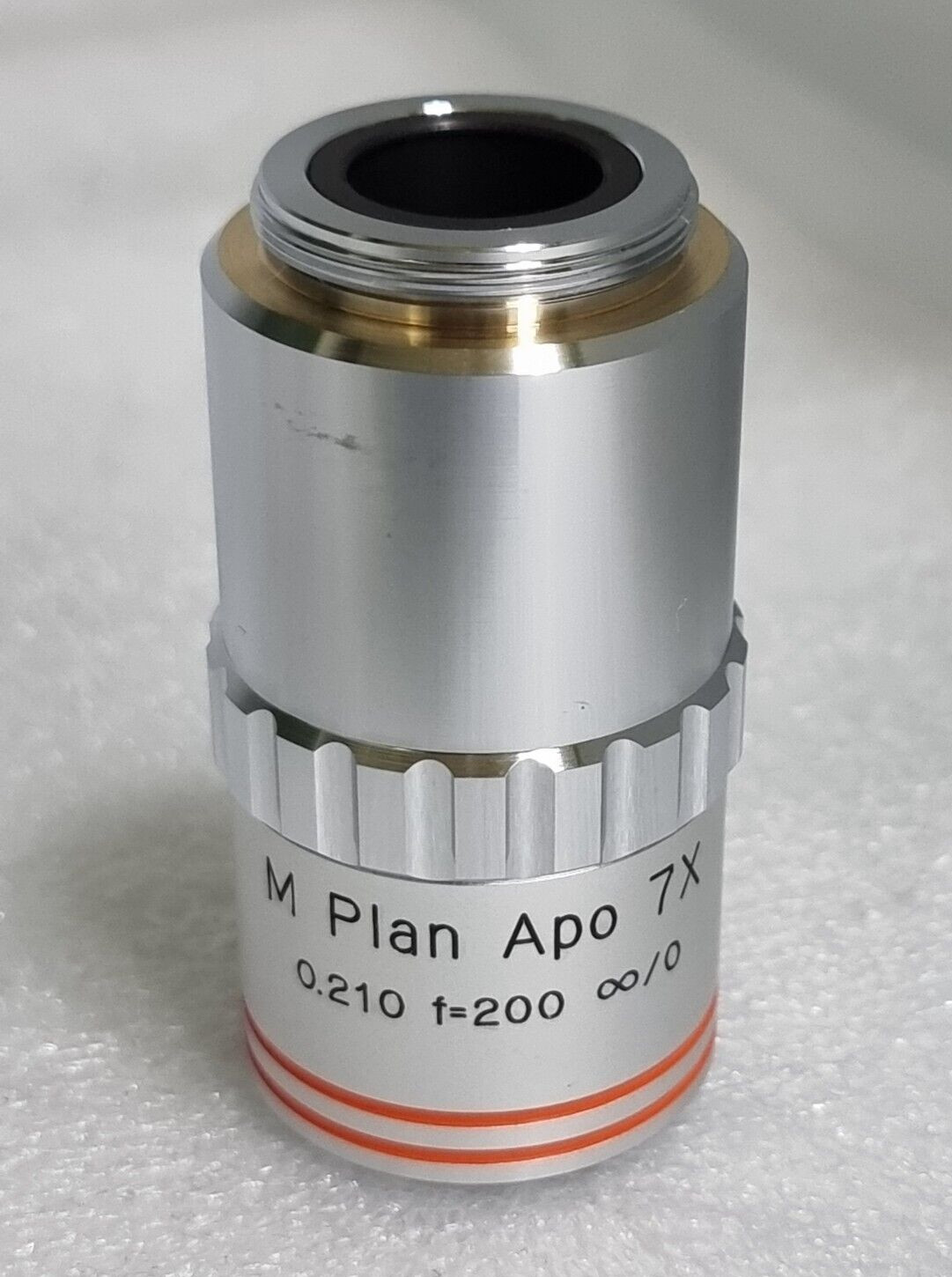 MITUTOYO M Plan Apo 7X 0.210 ∞ / 0   f=200  Microscope Objective Lens