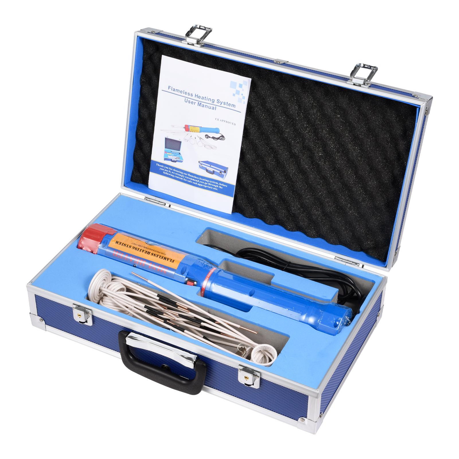 1500W Magnetic Induction Heater Kit Tool for Automotive Flameless Heat+12 Coils