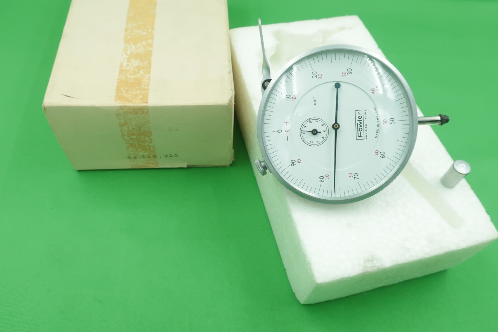 Fowler 52-520-200 Dial Indicator AGD Group 3 .500" Range .001" 3 1/4" Dia NOS
