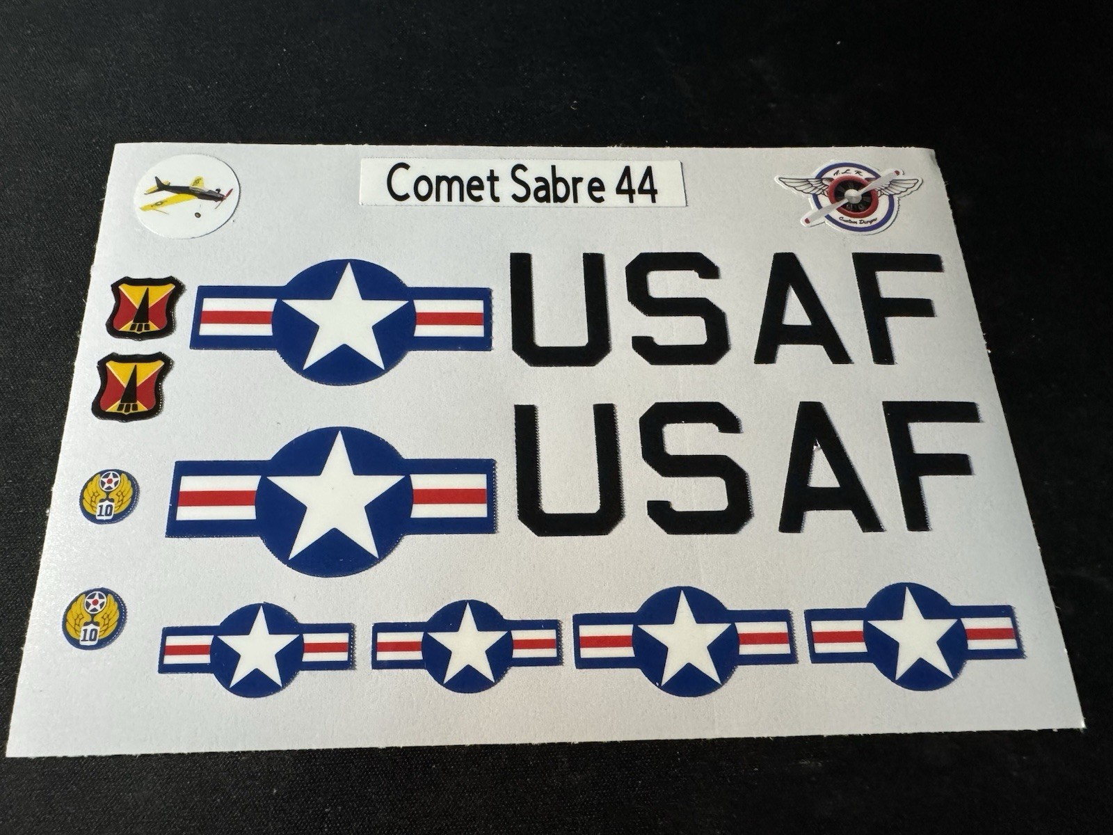 Comet Sabre 44 USAF Sticker Set (Reproduction)