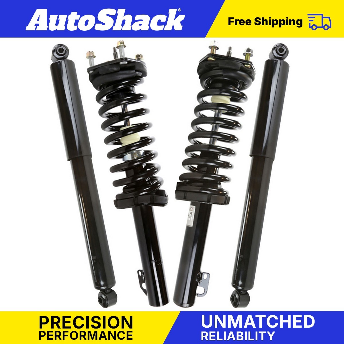 Front and Rear Complete Strut Coil Spring Shock  for Jeep, Grand Cherokee 05-10
