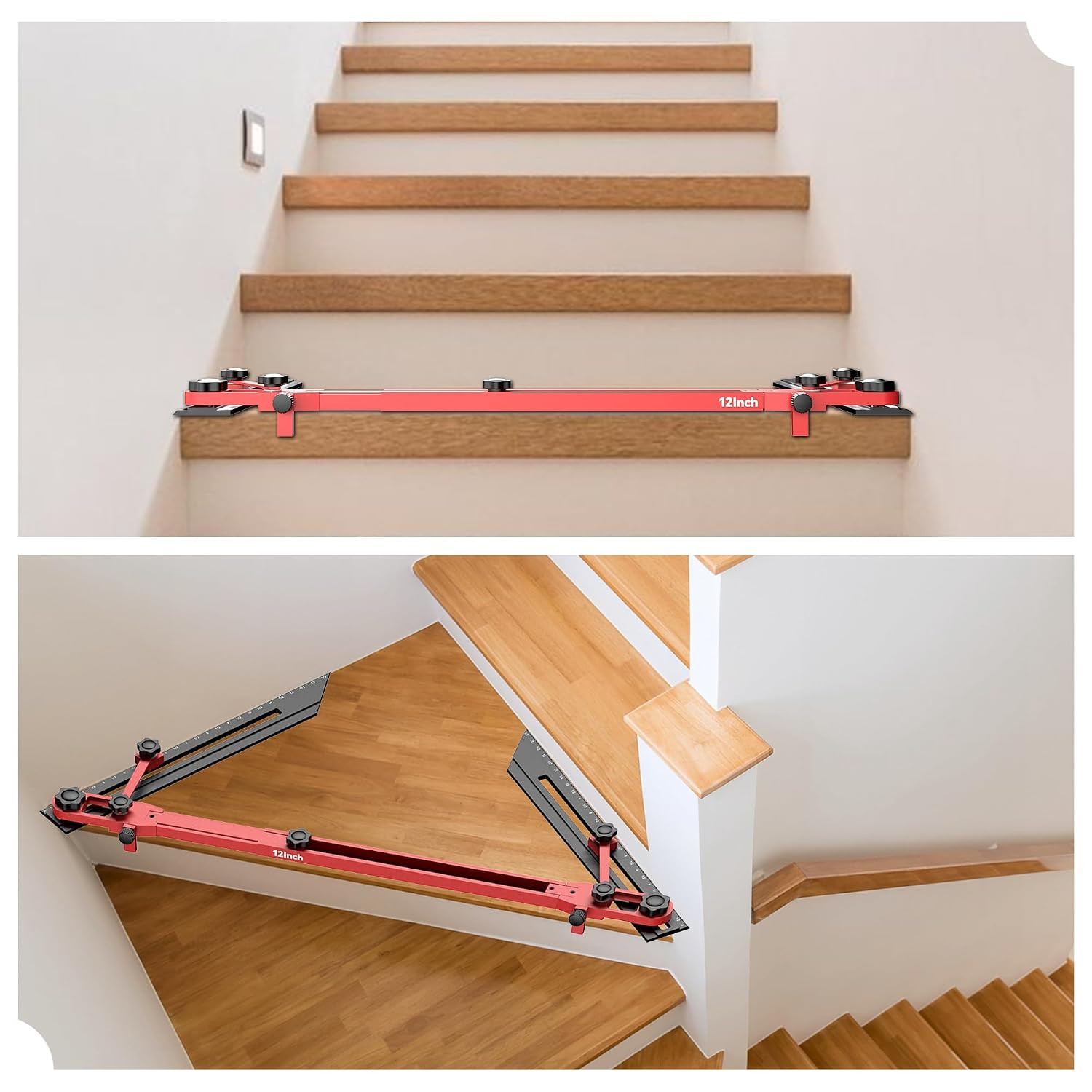 72" Adjustable Stair Tread Template Jig Tool