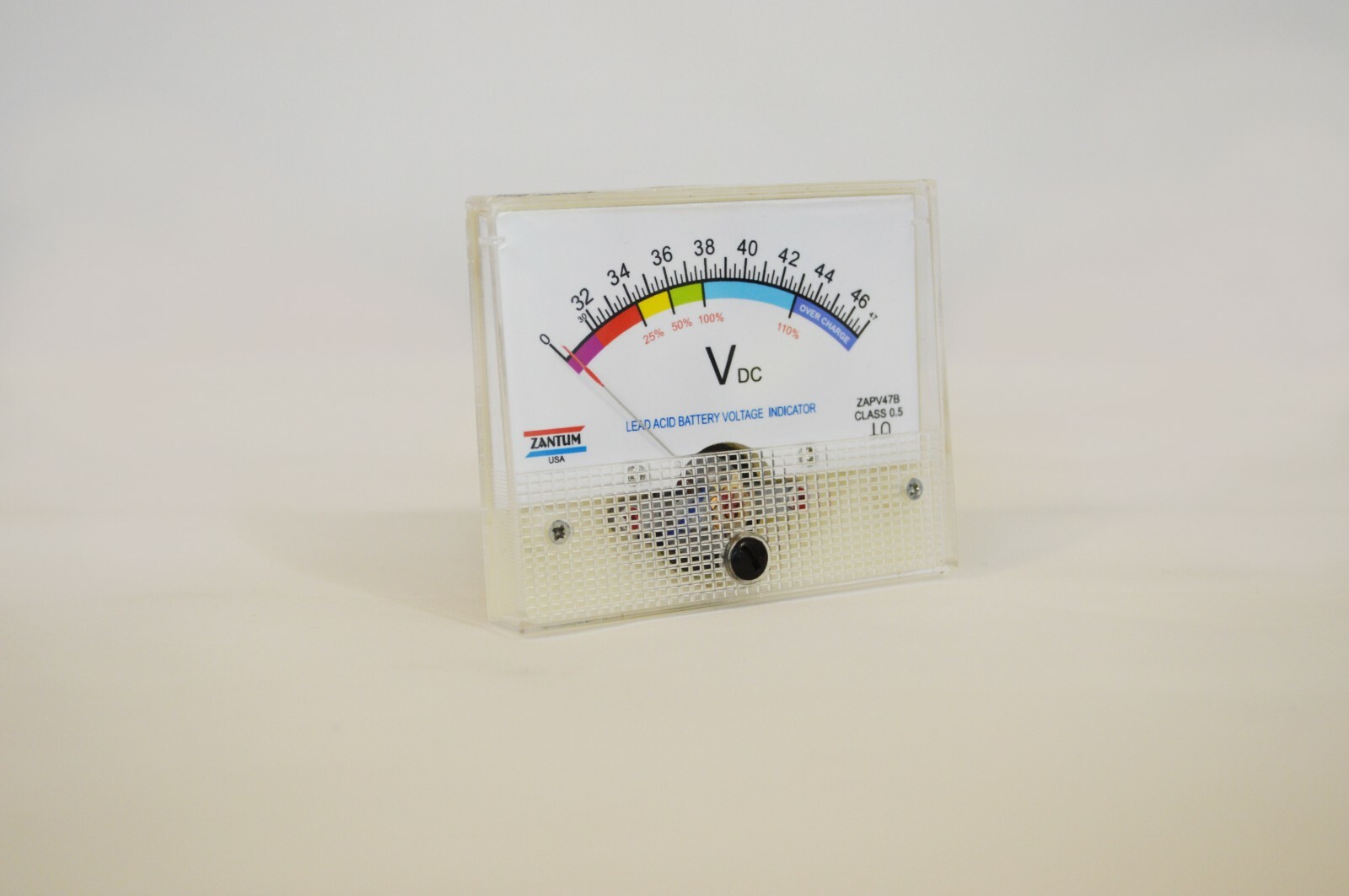 ACTIVE 36 VOLT LEAD ACID PANEL METER BATTERY CHARGE CAPACITY INDICATOR