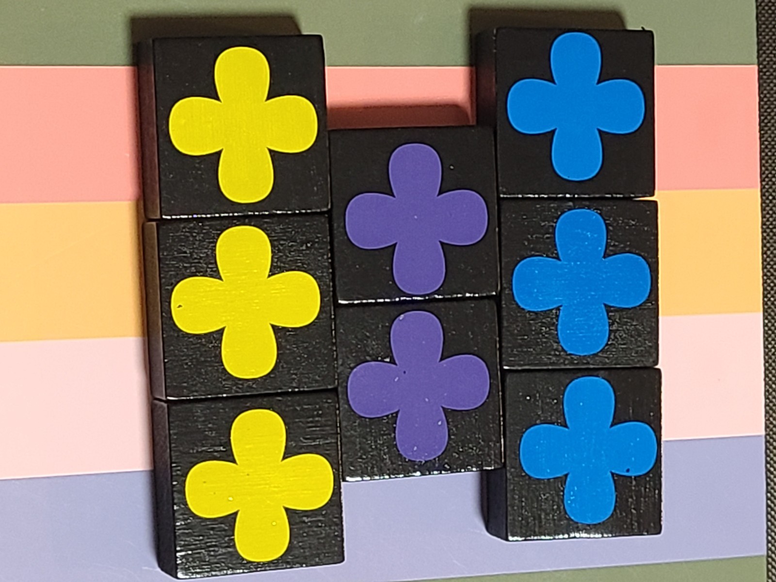 Qwirkle Replacement Pieces - Standard size and color wooden tiles