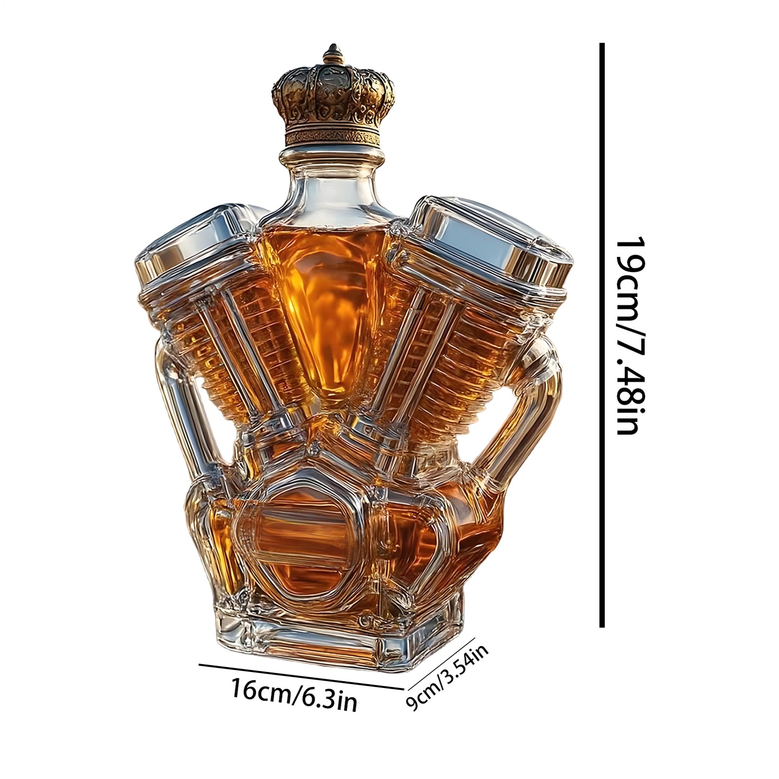 Unique Charm Engine Wine Bottle Whisky Decanter Good Gift For Men Collection