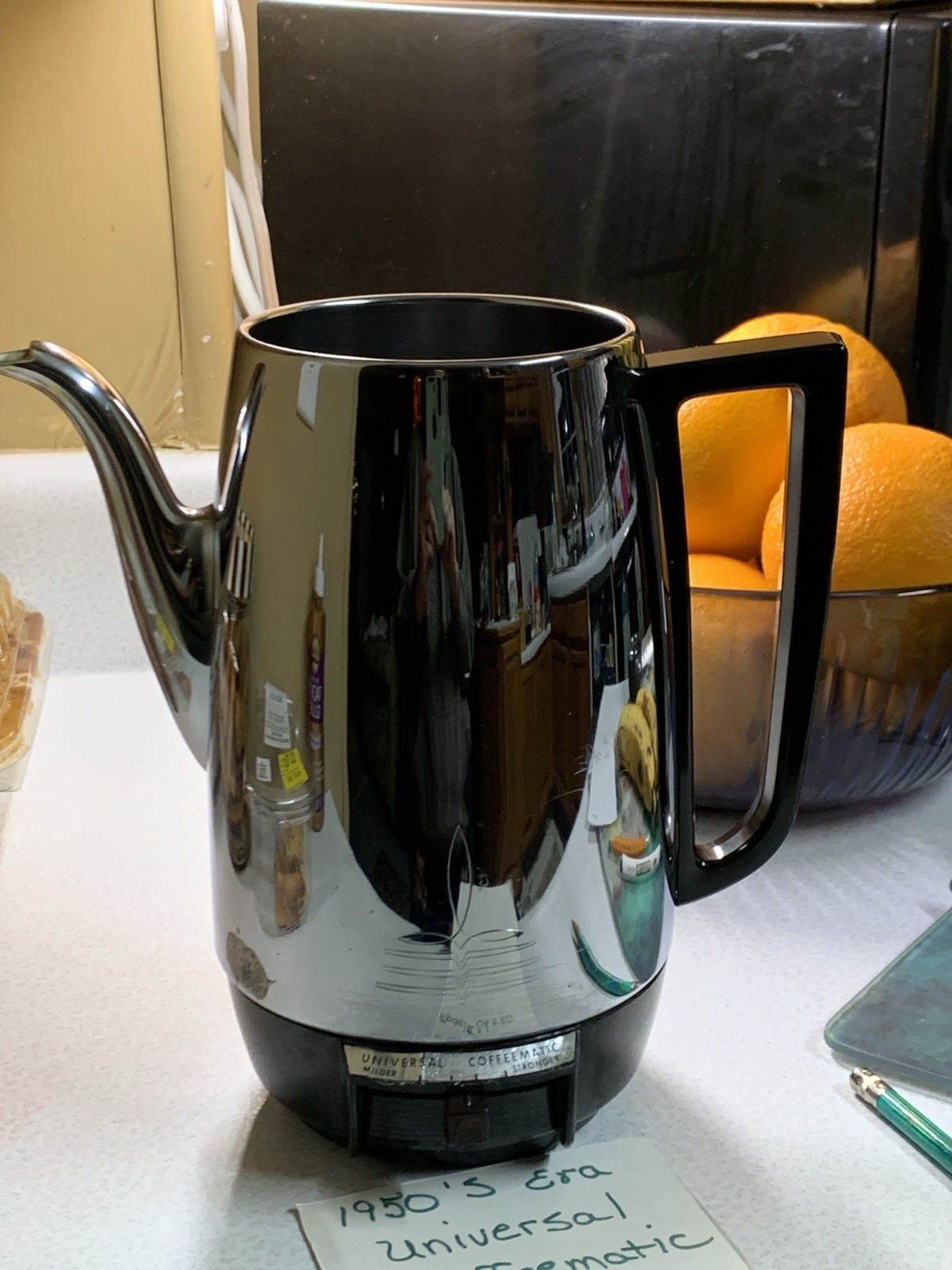 Vtg Universal COFFEEMATIC Percolator Lid Stainless Mod#c4580 LID Only