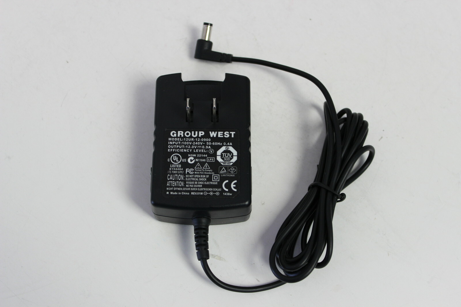 GROUP WEST 12UR-12-0900 AC ADAPTER 100-240V LANTRONIX COMPATIBLE 520-089-R