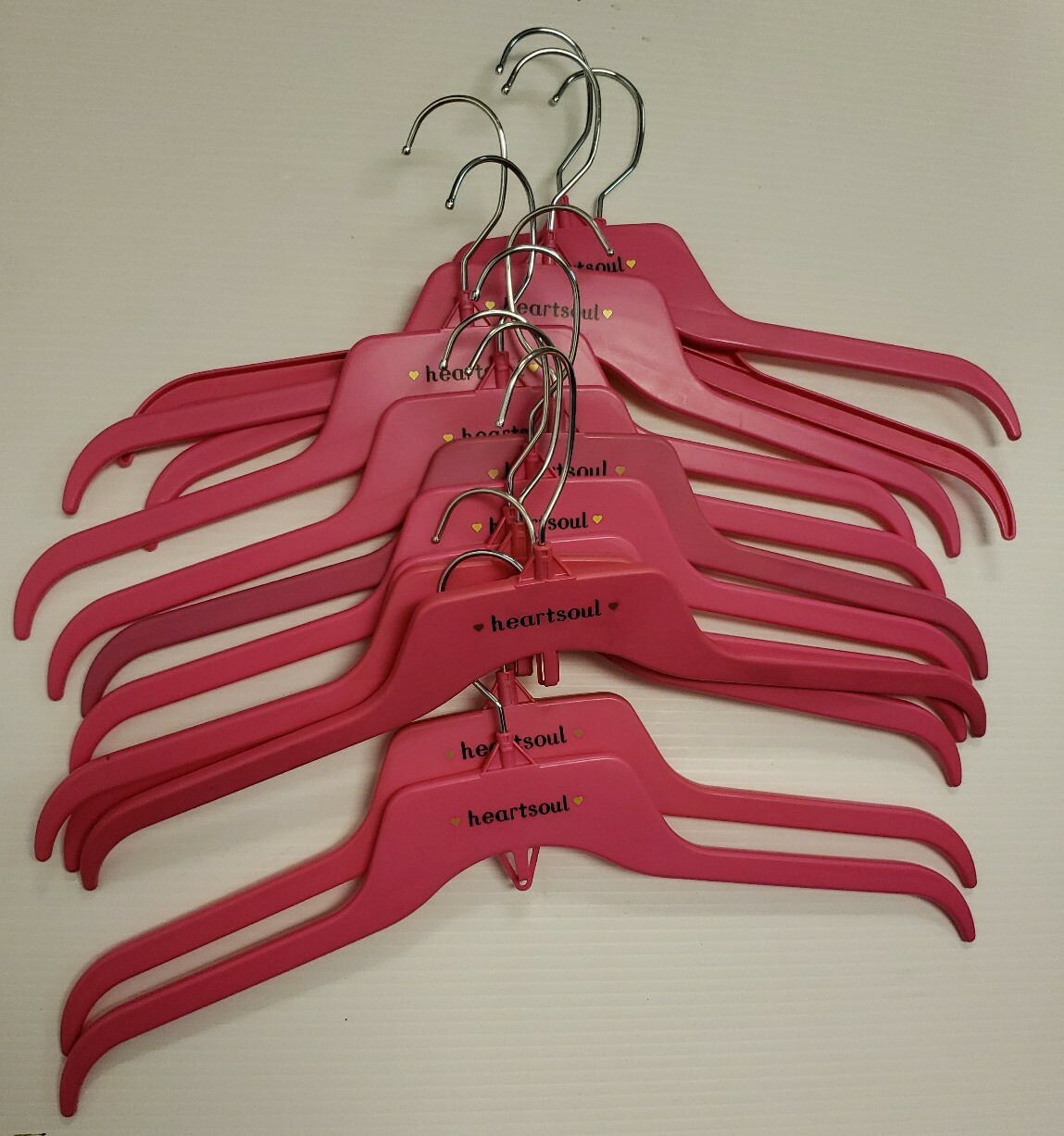 HEARTSOUL HEART SOUL Pink Hangers Lot of 12