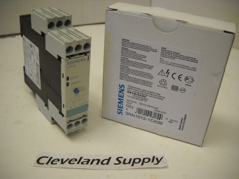 SIEMENS 3RV1012-1CK00 THERMISTOR MOTOR PROTECTOR NIB!!!