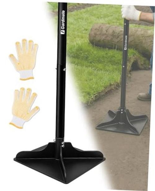 Steel Tamper Tool, 10''x10'' Heavy Duty Hand Tamper for Soil Compaction, 48"
