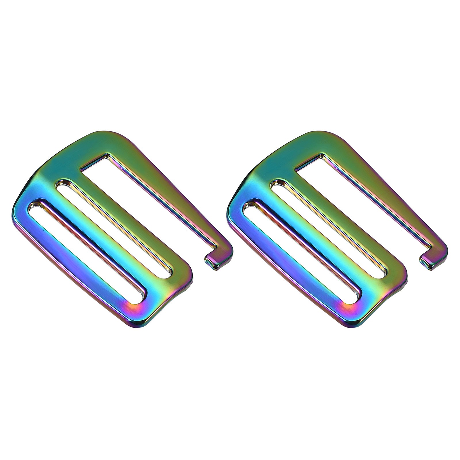 1.5" Webbing Release G Hook Buckle Adjuster for Backpack Strap, 2Pcs Multicolor