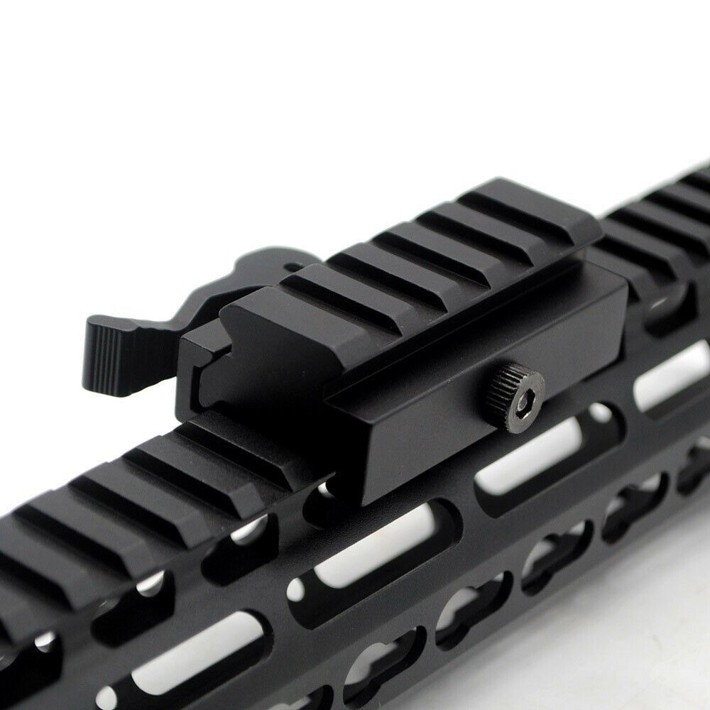 Tactical 5-7Slots QD Lever Mount Adapter with 20mm Picatinny Rail Chamfer design
