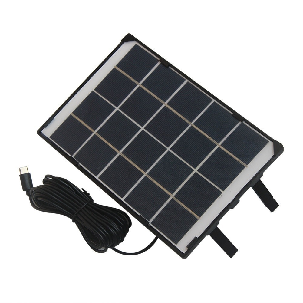 6W Solar Panel 1200mA Short-circuit for current For Outdoor Security Cameras