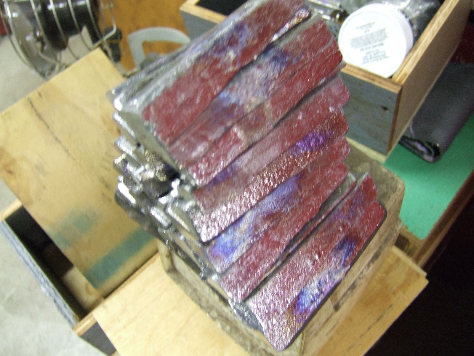 25 LBS CLEANED LEAD BARS (MADE FROM SHEET LEAD) 99.2 % XRF checked