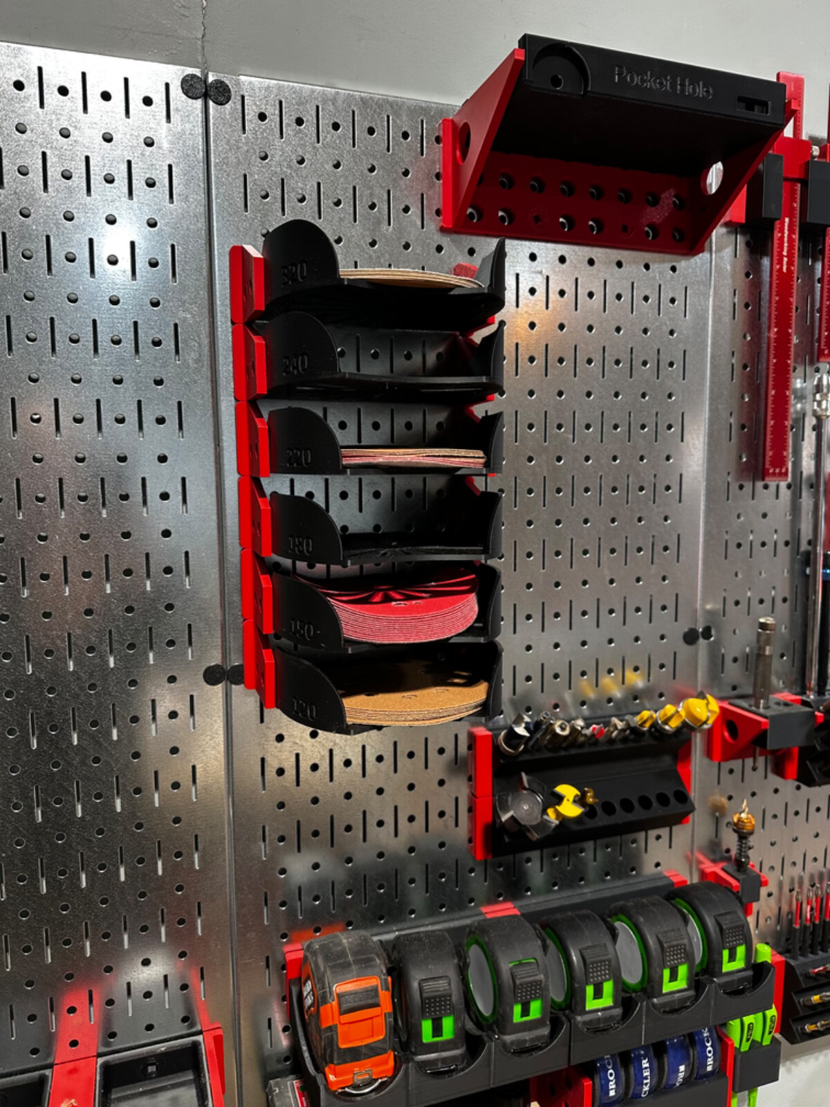 Wall Control Pegboard Accessories Tool Storage Dewalt Milwaukee Makita Tools