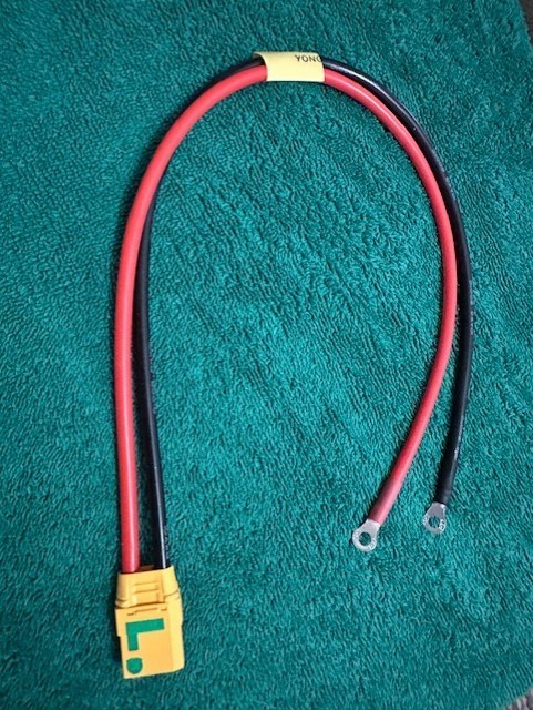 Ring Terminal #10 to XT90s Female 12AWG, 10 AWG-length 12,18,20, 24,30 Inches