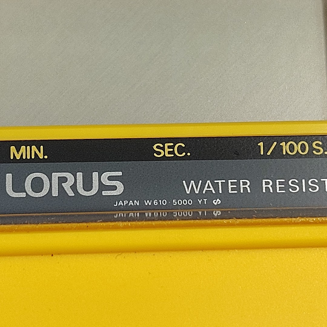 Lorus W610 5000 VT Stopwatch Original Case Untested No Battery