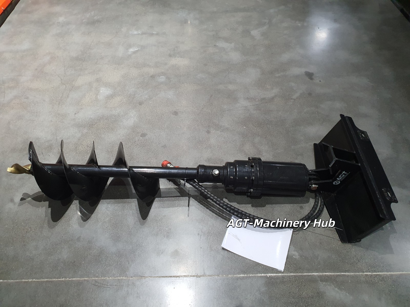 AGT 12" M-AG  Mini Skid Steer hydraulic Auger Attachment Post Hole Drilling Tool