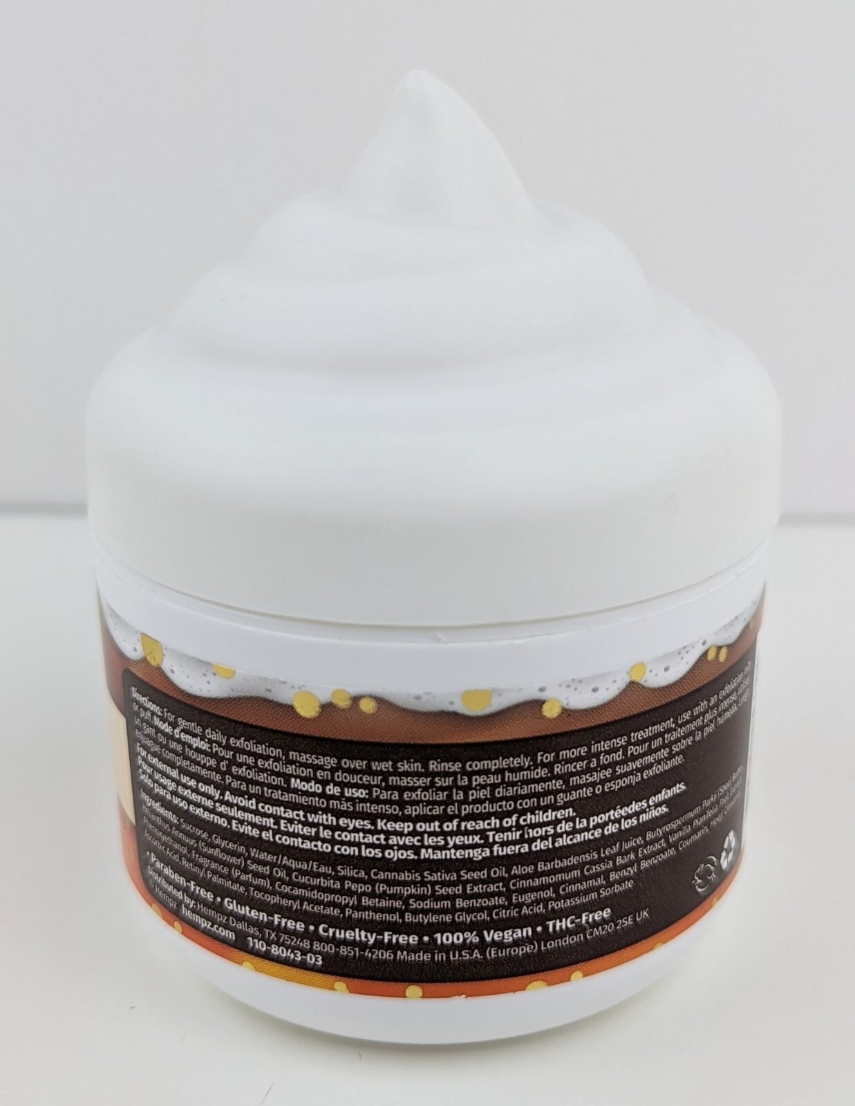 Hempz Pumpkin Spice & Vanilla Chai Herbal Sugar Scrub Fall 2023 Limited Edition