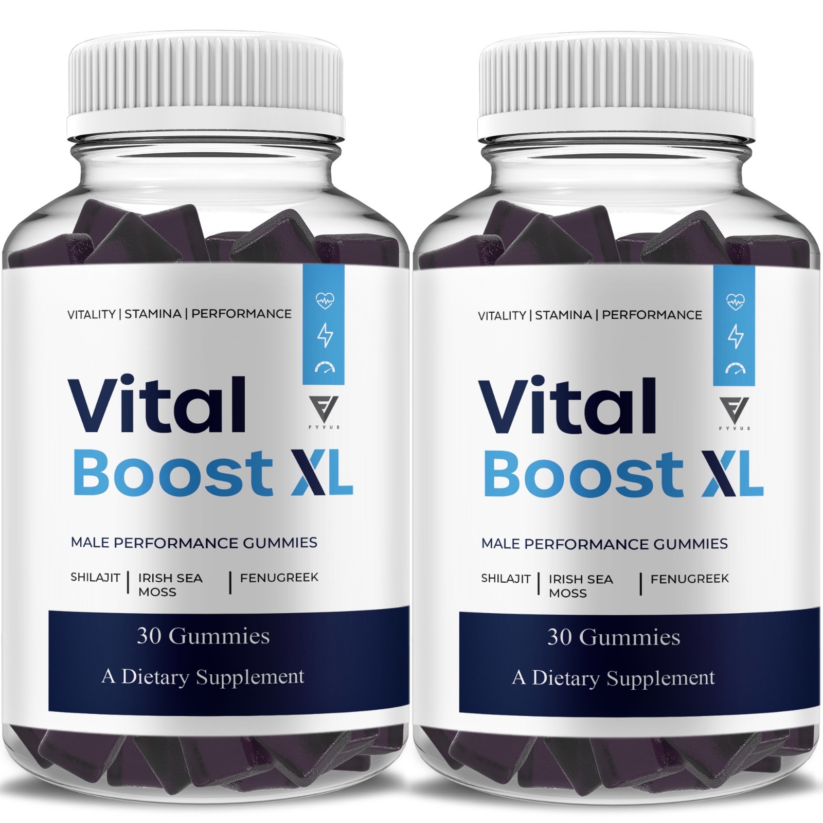 (2 Pack) Vital Boost XL Performance Supplement, VitalBoost XL (60 Gummies)