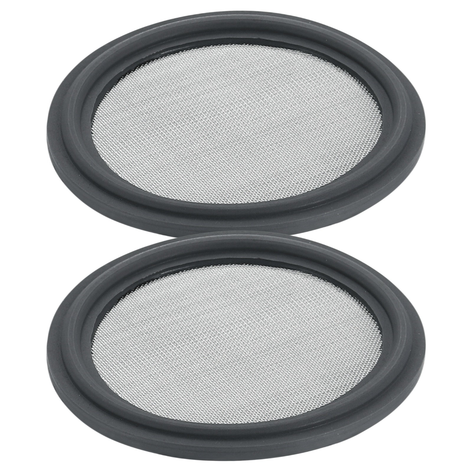 2Pcs 1.5'' FKM Sanitary Gasket, 80 Mesh Sanitary Filter Gasket, Grey