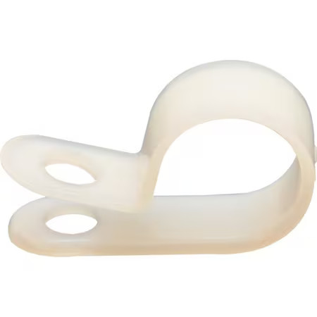 Dolphin Components Dc-1N Cable Clamp, Nylon 6/6, 1 In Bundle Dia., White, 100 Pk