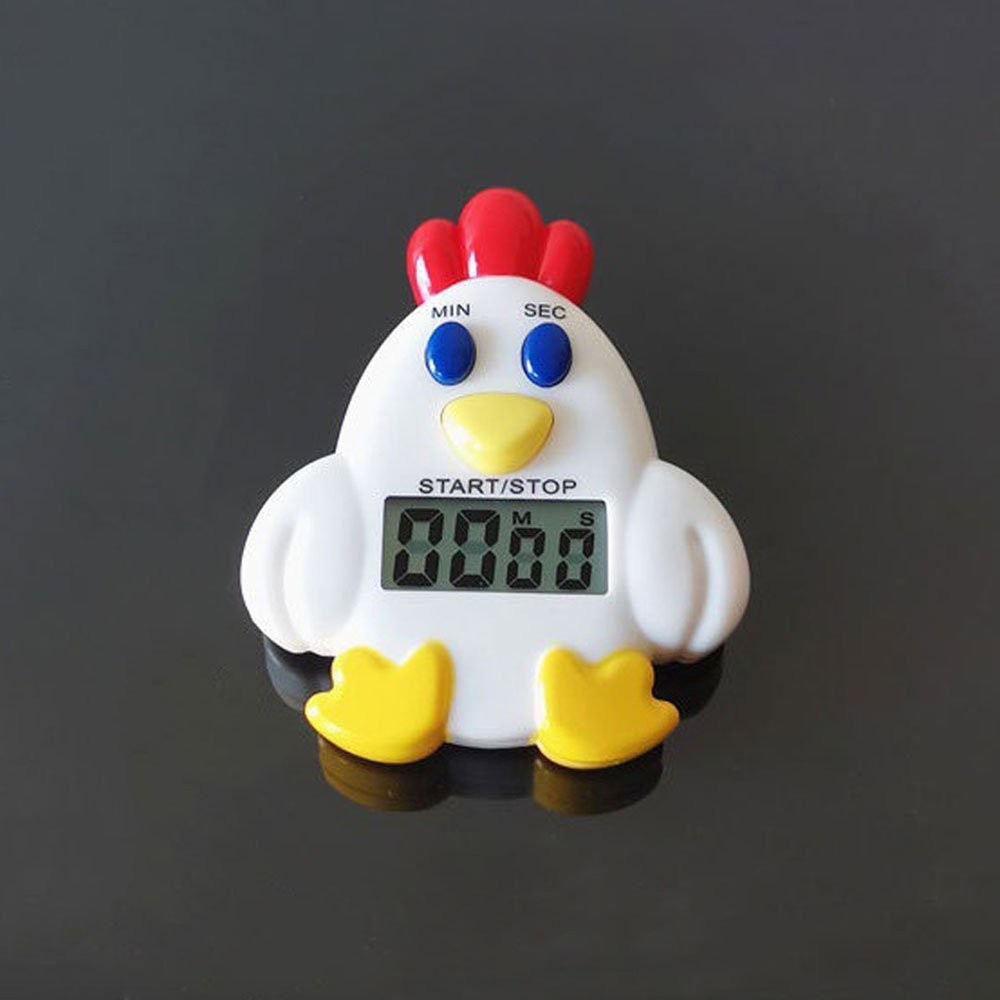 Kitchen Electronic Chicken Timer LCD Digital Display Birthday Present Tools JQ