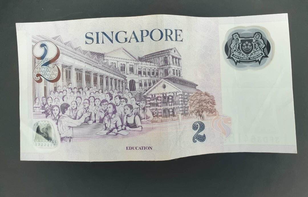 SINGAPORE 2006 polymer $2 Dollars MAS note #3FD364182