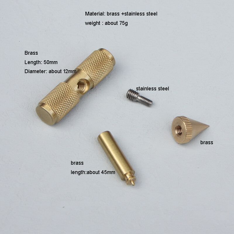 Tactical Brass Cool Stick Small T-Type Outdoor Pocket Tool Multi Tool EDC