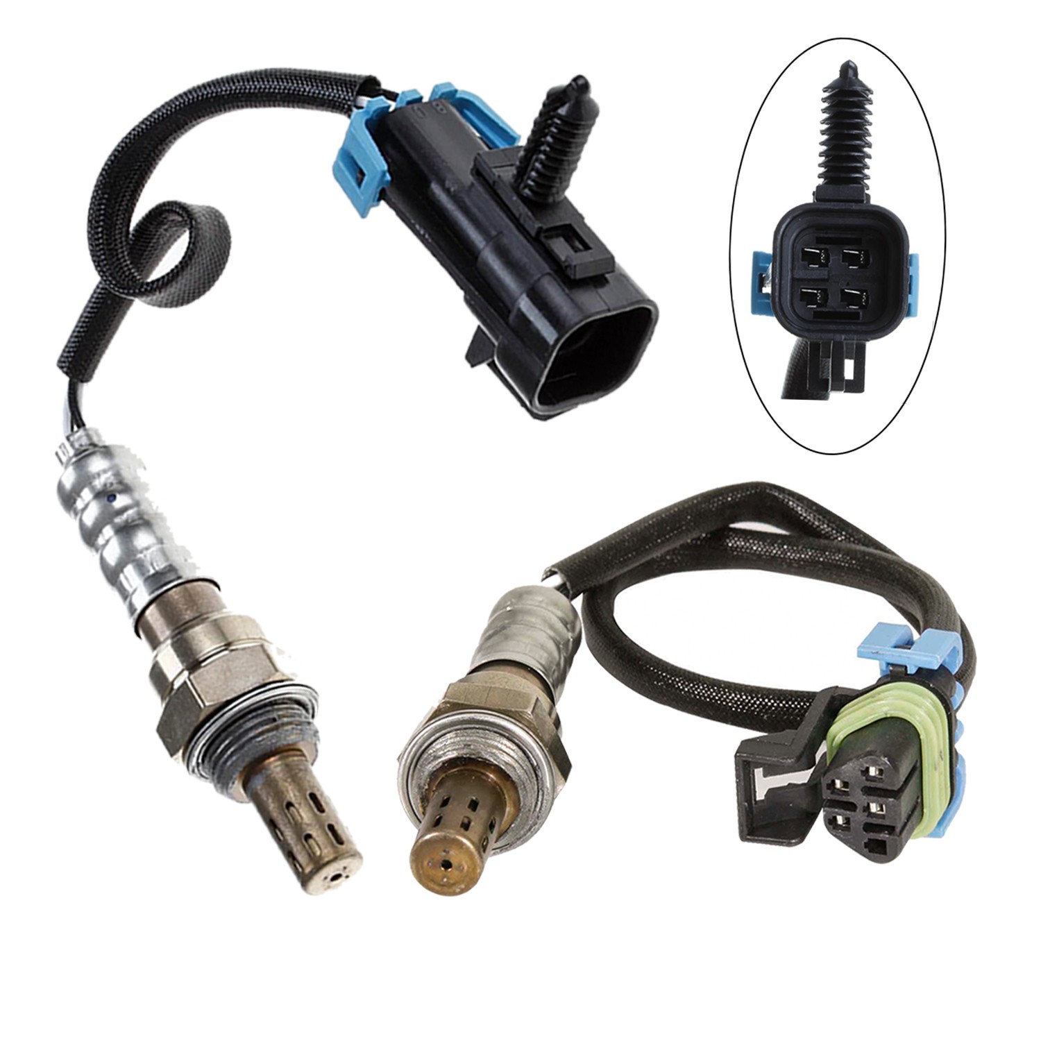 OEM 2Pcs Up&Downstream Oxygen Sensor For 2011 2012 2013 2015 Chevy Equinox 2.4L