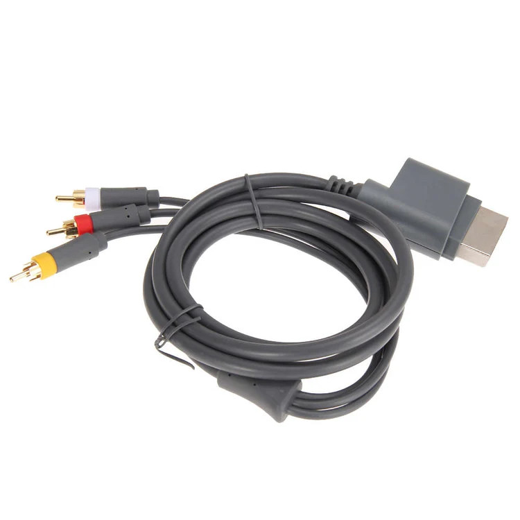 HD TV Component Composite Audio Video AV Cable Cord for Microsoft Xbox 360 (6ft)
