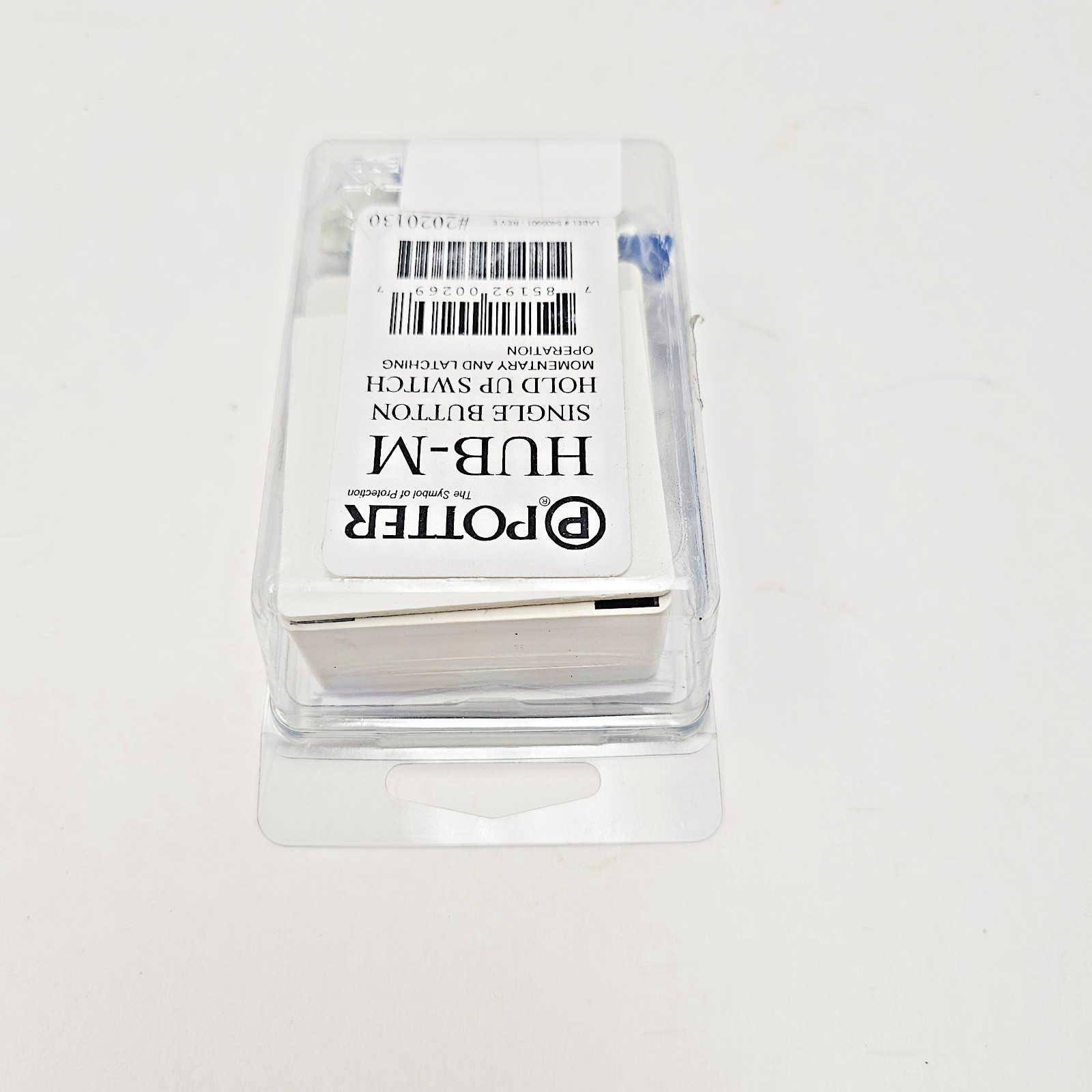 Potter HUB-M Single Button Hold Up Switch NEW (Open)