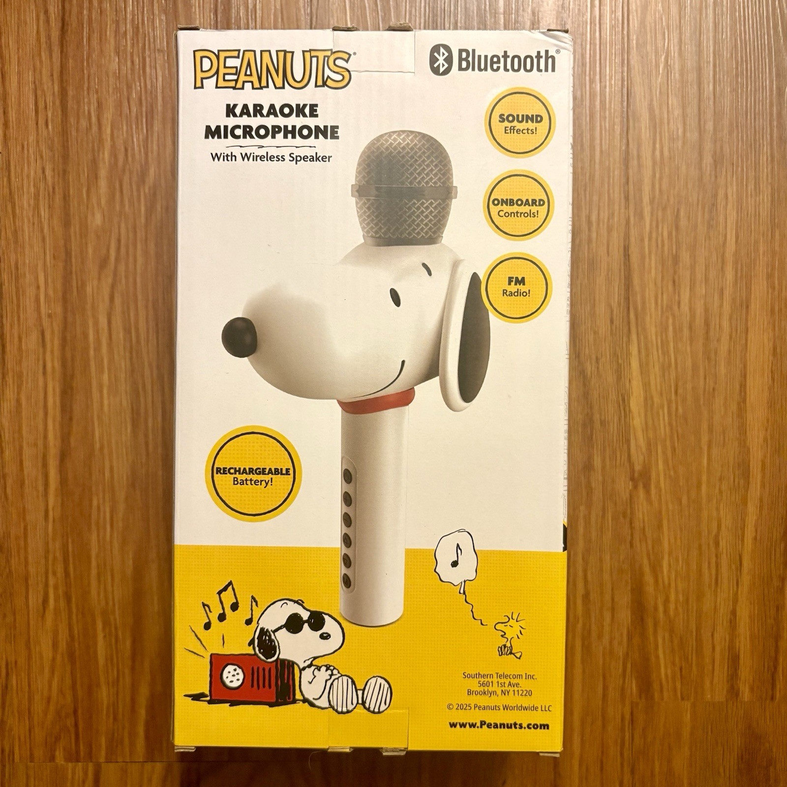 Peanuts Snoopy Karaoke Microphone 2025 Wireless Speaker Bluetooth New Sealed!
