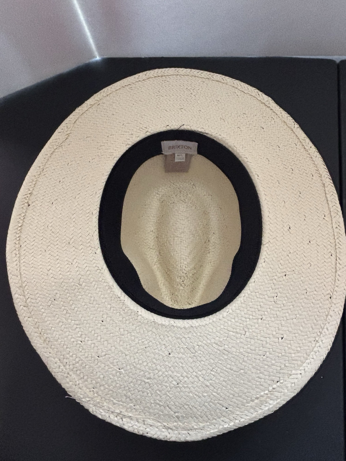 BRIXTON Women’s Natural Jute/Straw Seaside Sun Derby Cowboy Hat Wide Brim