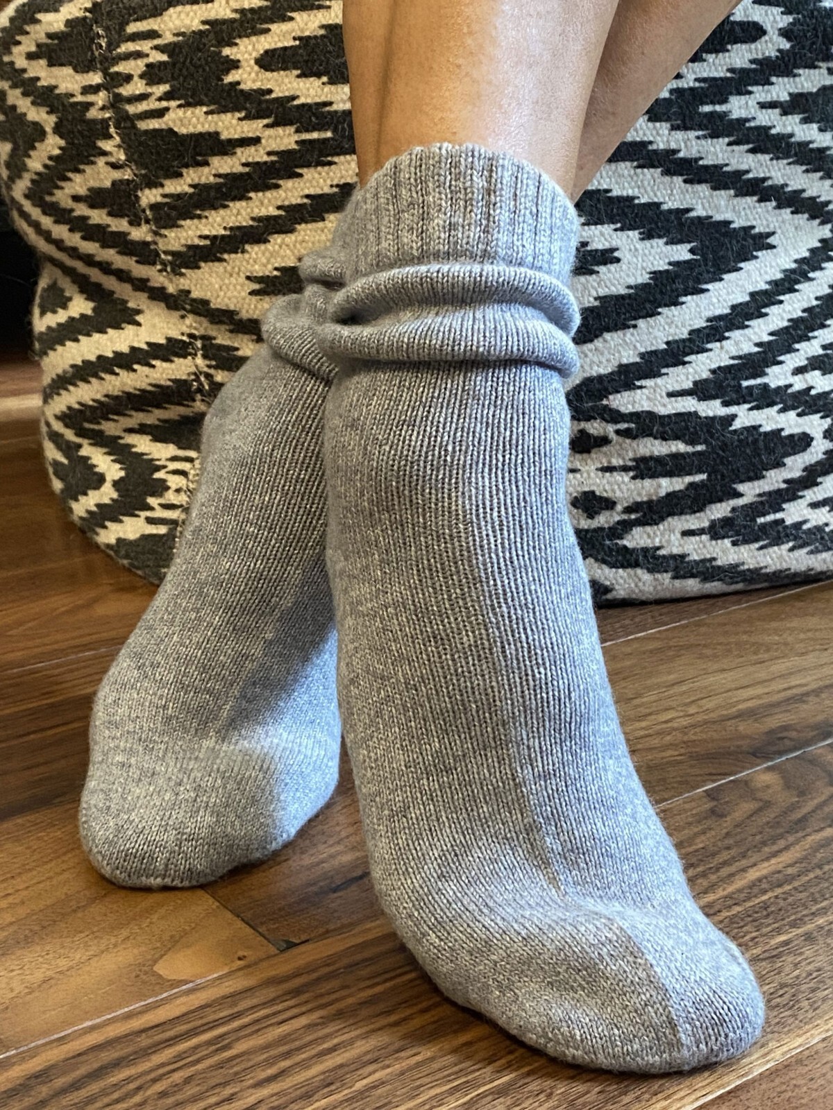 Cashmere Bed Socks Thermal Soft Thick Warm Cushioned Handmade %100 Cashmere