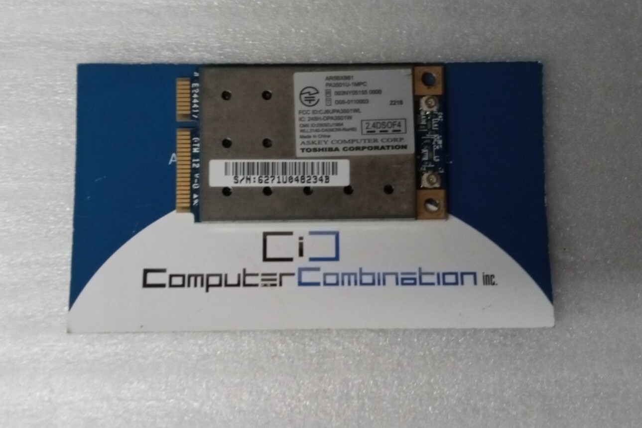 K000044810 AR5BXB61 GENUINE  TOSHIBA WIRELESS CARD A135 A135-S2386