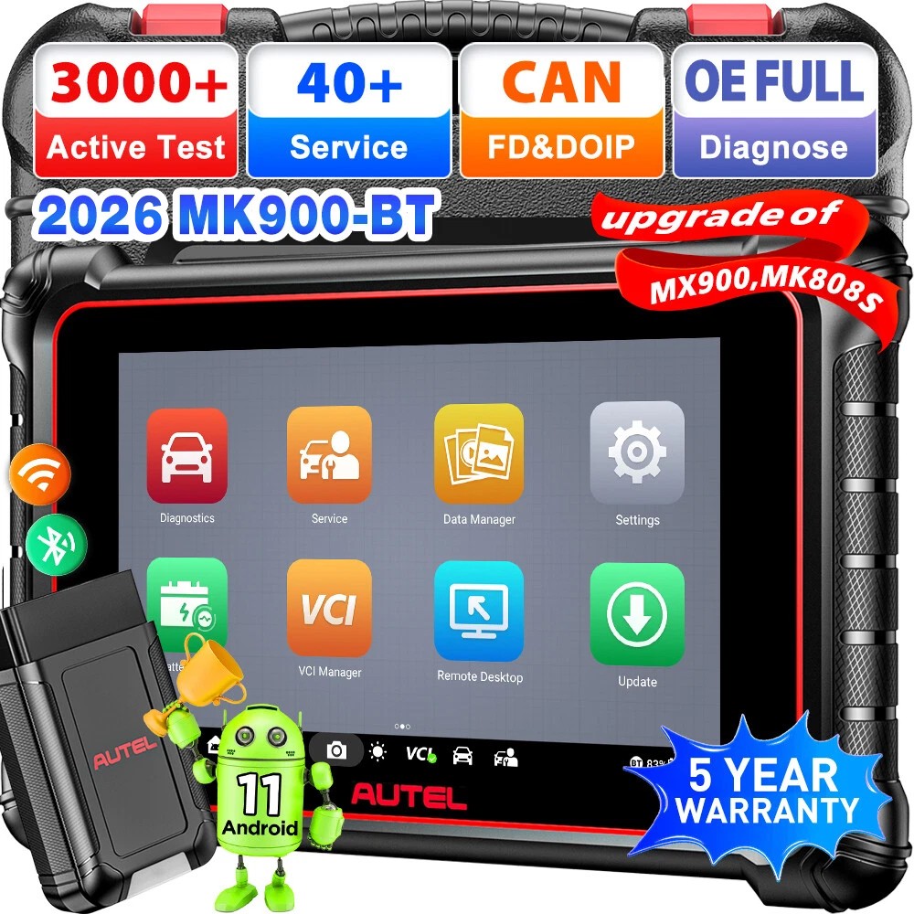 Autel MaxiCOM MK900BT PRO Full System Bi-directional OBD2 Scanner 40+ Services