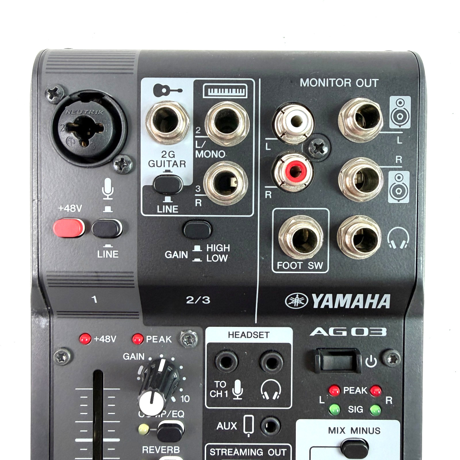 Yamaha AG03MK2 B 3 Channel Live Streaming Mixer USB Audio Interface (READ)